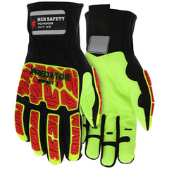 Cut, Puncture & Abrasion-Resistant Gloves: Predator PD4906, Size Large, ANSI Cut A2, ANSI Puncture 3, Unlined Lined, Synthetic