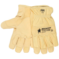 Lined Drivers Gloves Size 3X-Large, Leather, Yellow