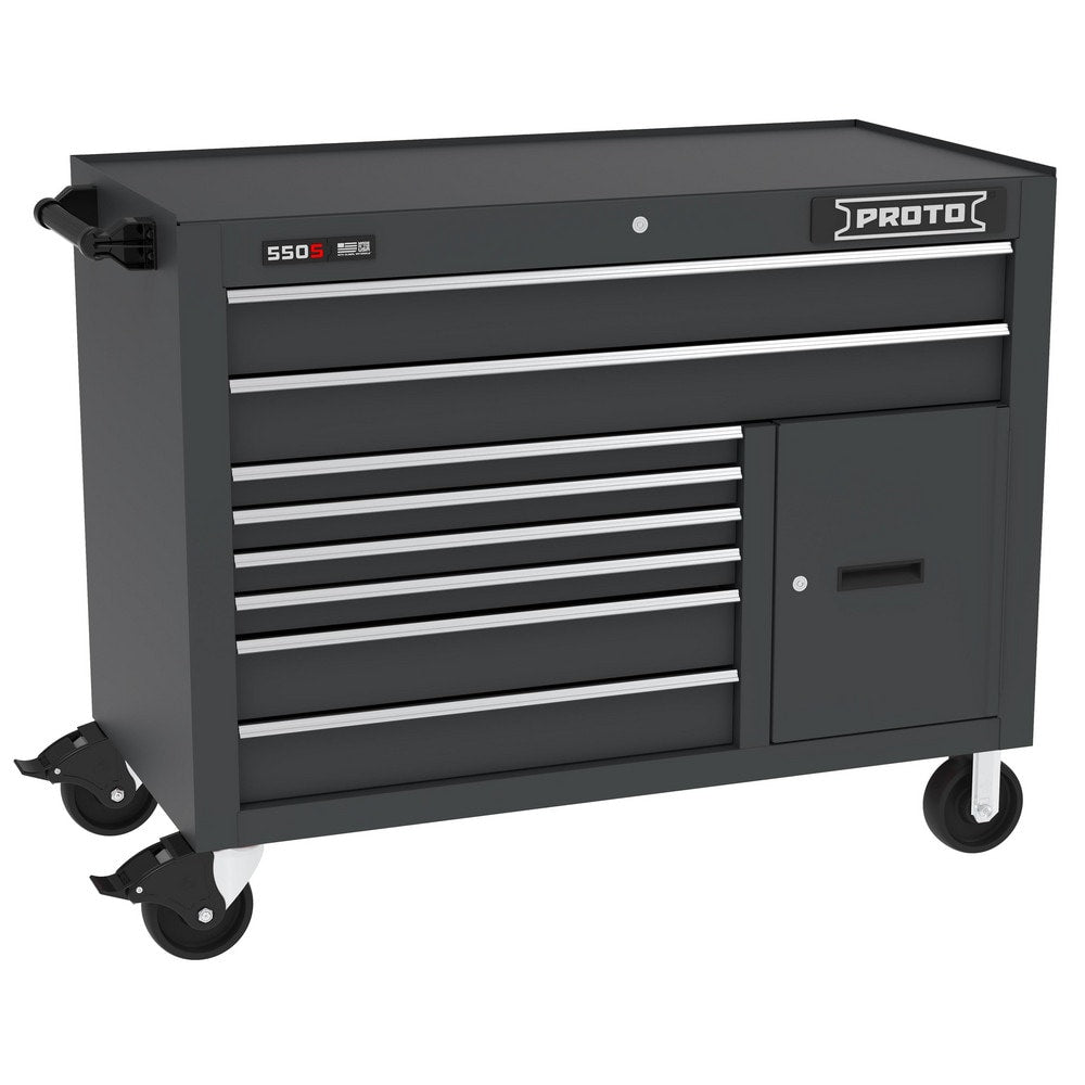 Steel Tool Roller Cabinet: 50" Wide, 41" High, 25-1/4" Deep, 8 Drawer