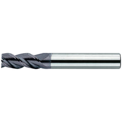 Square End Mill: 1/4" Dia, 5/8" LOC, 3 Flute, Solid Carbide