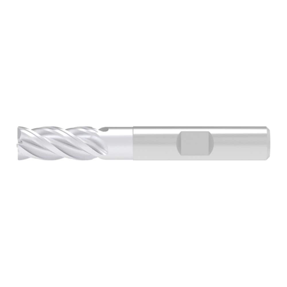 Corner Chamfer End Mill: 6.00 mm Dia, 13.00 mm LOC, 4 Flute, 0.10 mm Chamfer Width, Solid Carbide