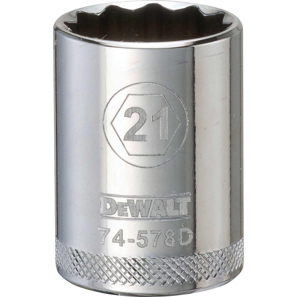 Standard  Hand Socket: 1/2" Drive, 21.00 mm Socket, 12-Point