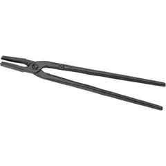 Tongs; Type: Picard Round Hollow Nose Blacksmith Tongs; Material: Steel; Overall Length (Decimal Inch): 24.0000