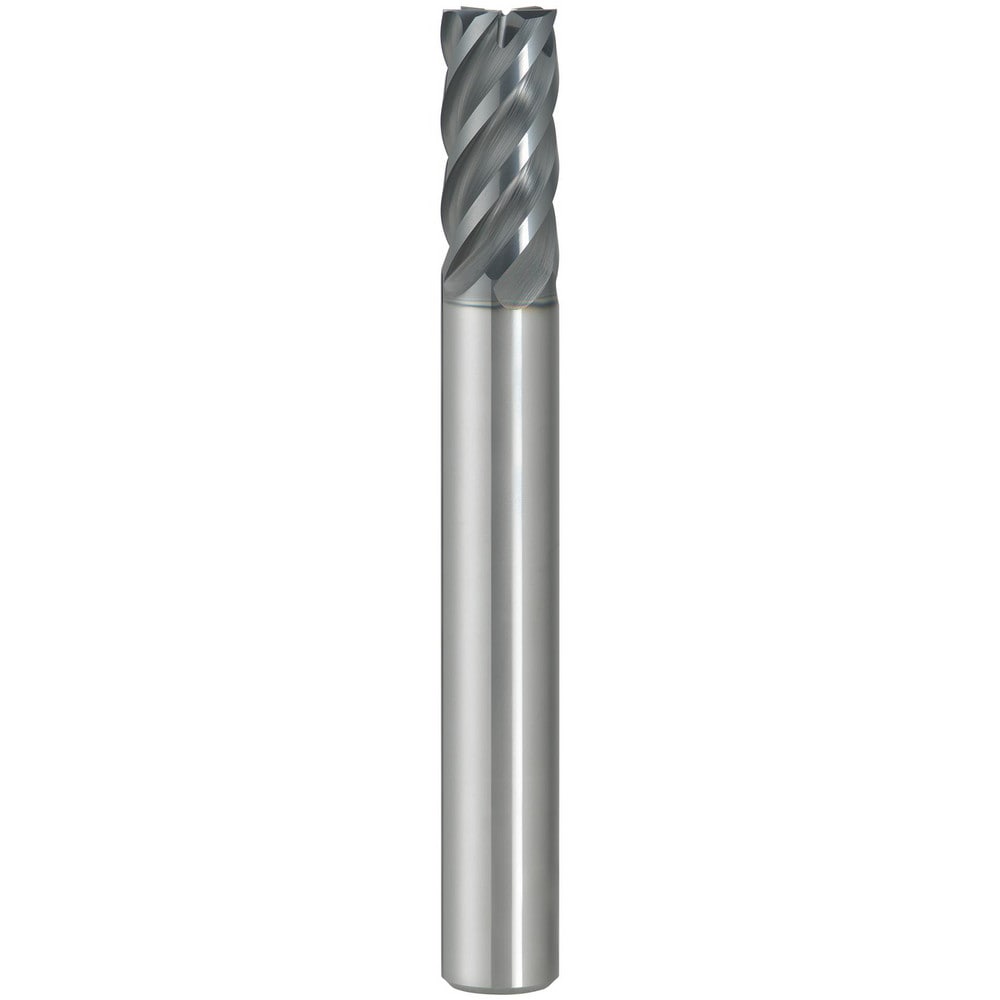 Square End Mill: 1/4" Dia, 5/8" LOC, 5 Flute, Solid Carbide