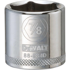 Standard  Hand Socket: 3/8" Drive, 7/8" Socket, 6-Point