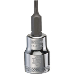 Hand Hex & Torx Bit Sockets; Socket Type: Torx Bit Socket; Drive Size (Fractional Inch): 3/8; Torx Size: T10; Bit Length (Inch): 3