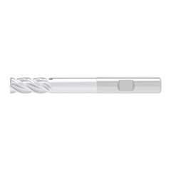 Corner Chamfer End Mill: 5.00 mm Dia, 10.50 mm LOC, 4 Flute, 0.10 mm Chamfer Width, Solid Carbide