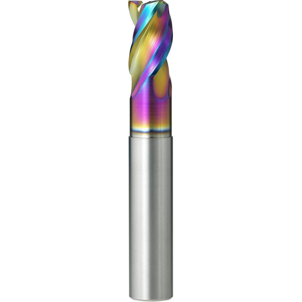 Square End Mill: 12.00 mm Dia, 18.00 mm LOC, 3 Flute, Solid Carbide