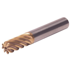 Corner Radius End Mill: 12 mm Dia, 26.00 mm LOC, 3.00 mm Radius, 8 Flute, Solid Carbide