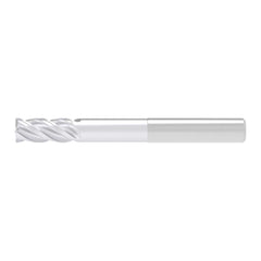 Corner Chamfer End Mill: 10.00 mm Dia, 21.00 mm LOC, 4 Flute, 0.20 mm Chamfer Width, Solid Carbide