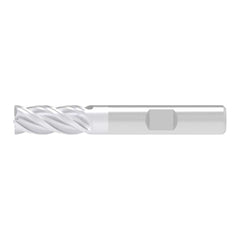 Corner Chamfer End Mill: 9.00 mm Dia, 22.00 mm LOC, 4 Flute, 0.20 mm Chamfer Width, Solid Carbide