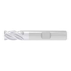 Corner Chamfer End Mill: 4.50 mm Dia, 9.00 mm LOC, 4 Flute, 0.10 mm Chamfer Width, Solid Carbide