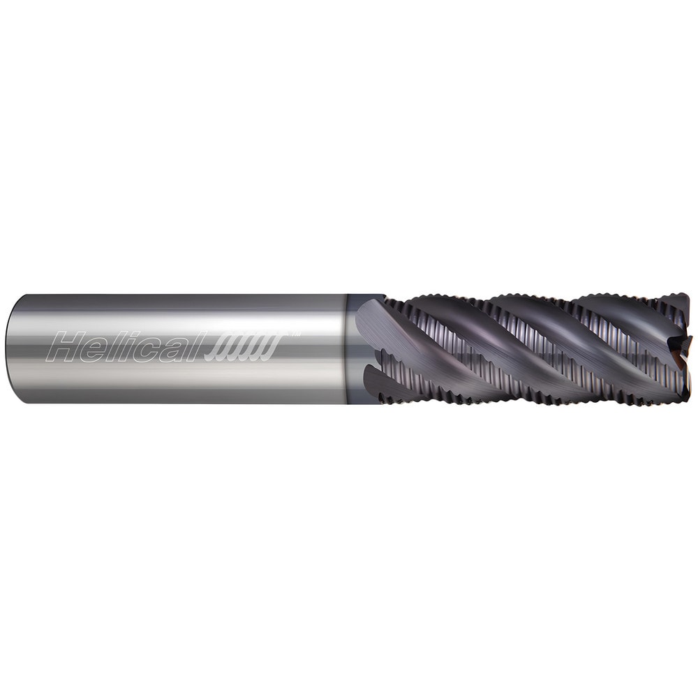 Corner Radius End Mill: 1/2" Dia, 1-1/4" LOC, 0.0300" Radius, 3 Flute, Solid Carbide