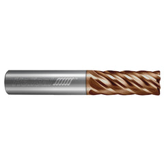 Corner Radius End Mill: 1/8" Dia, 1/2" LOC, 0.0100" Radius, 6 Flute, Solid Carbide