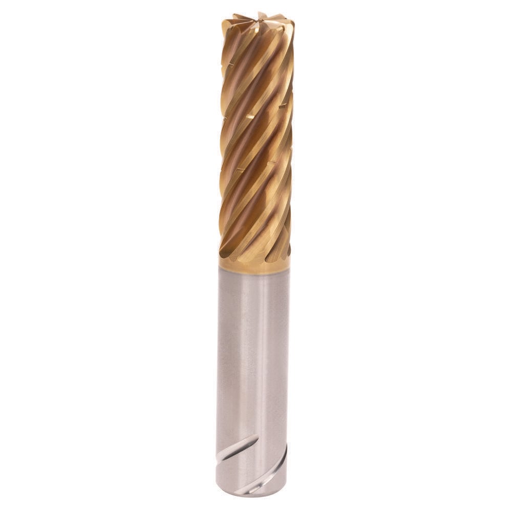 Corner Radius End Mill: 1/2" Dia, 1-1/4" LOC, 3.05 mm Radius, 8 Flute, Solid Carbide