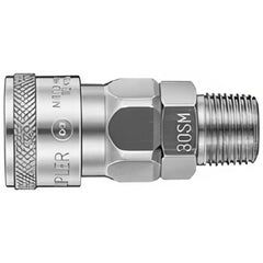 Pneumatic Hose Coupling: 1/4" Thread