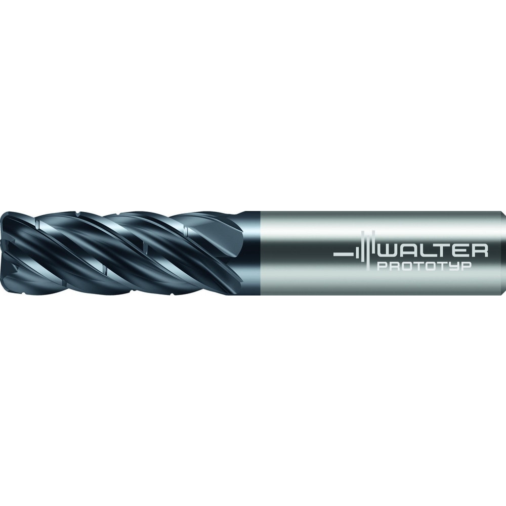 Corner Radius End Mill: 1/2" Dia, 1-1/4" LOC, 0.0150" Radius, 5 Flute, Solid Carbide