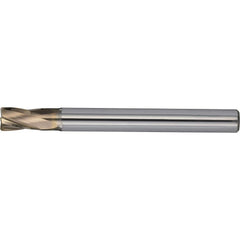 Corner Radius End Mill: 8.00 mm Dia, 20.00 mm LOC, 30 deg Helix, UT Coated, Corner Radius End, Centercutting Series C-CRS