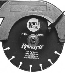 Wet & Dry Cut Saw Blade: 12" Dia, 20" Arbor Hole, 24 Teeth