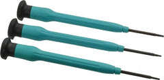 Screwdriver Set: 3 Pc, Torx