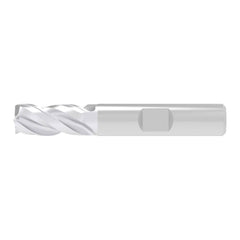 Corner Chamfer End Mill: 5.00 mm Dia, 9.00 mm LOC, 3 Flute, 0.10 mm Chamfer Width, Solid Carbide