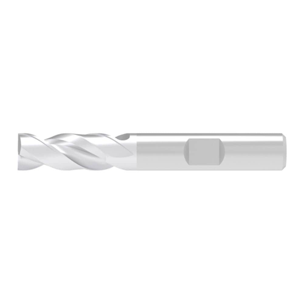 Corner Chamfer End Mill: 19.00 mm Dia, 38.00 mm LOC, 2 Flute, 0.10 mm Chamfer Width, Solid Carbide