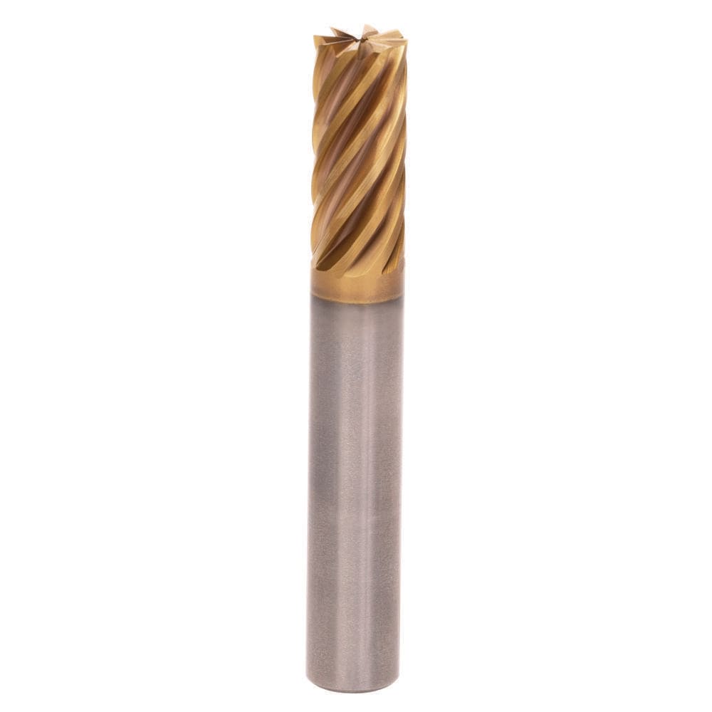 Roughing & Finishing End Mills; Mill Diameter (Fractional Inch): 5/8; Flute Type: Helical; Number Of Flutes: 8; End Mill Material: Solid Carbide; Length of Cut (Inch): 3/4; Coating/Finish: AlCrN