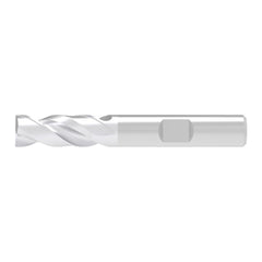 Corner Chamfer End Mill: 3.00 mm Dia, 8.00 mm LOC, 2 Flute, 0.10 mm Chamfer Width, Solid Carbide