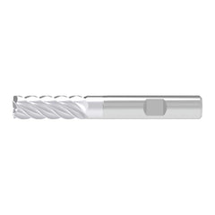 Corner Chamfer End Mill: 16.00 mm Dia, 49.00 mm LOC, 5 Flute, 0.30 mm Chamfer Width, Solid Carbide