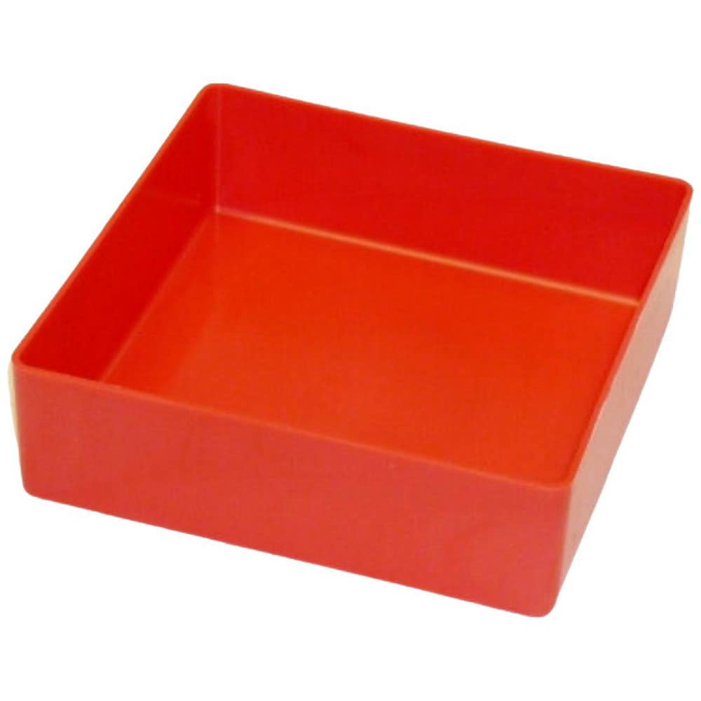 Small Parts Boxes & Organizers; Product Type: Drawer Bin; Lock Type: Non-Locking; Width (Inch): 6; Depth (Inch): 6; Number of Dividers: 0; Height (Inch): 2; Removable Dividers: No