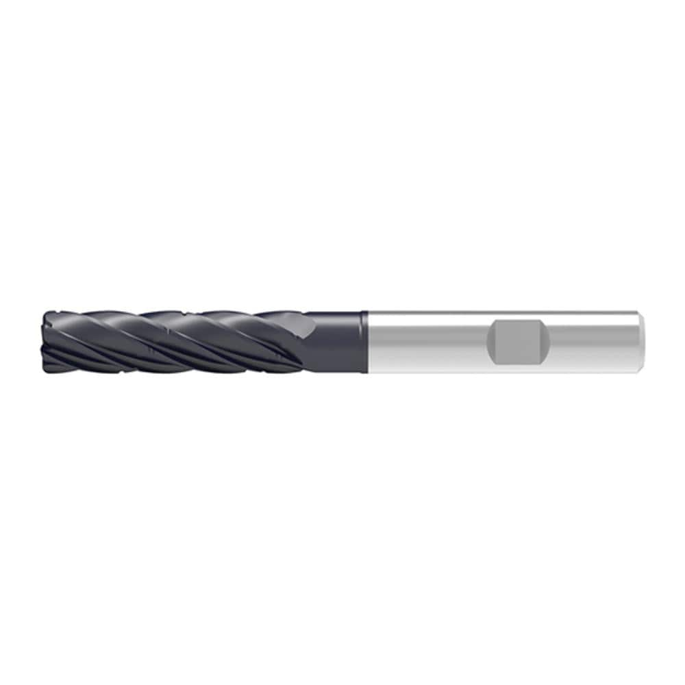 Corner Radius End Mill: 20.00 mm Dia, 82.00 mm LOC, 1.50 mm Radius, 5 Flute, Solid Carbide