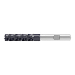 Corner Radius End Mill: 18.00 mm Dia, 73.00 mm LOC, 3.00 mm Radius, 5 Flute, Solid Carbide