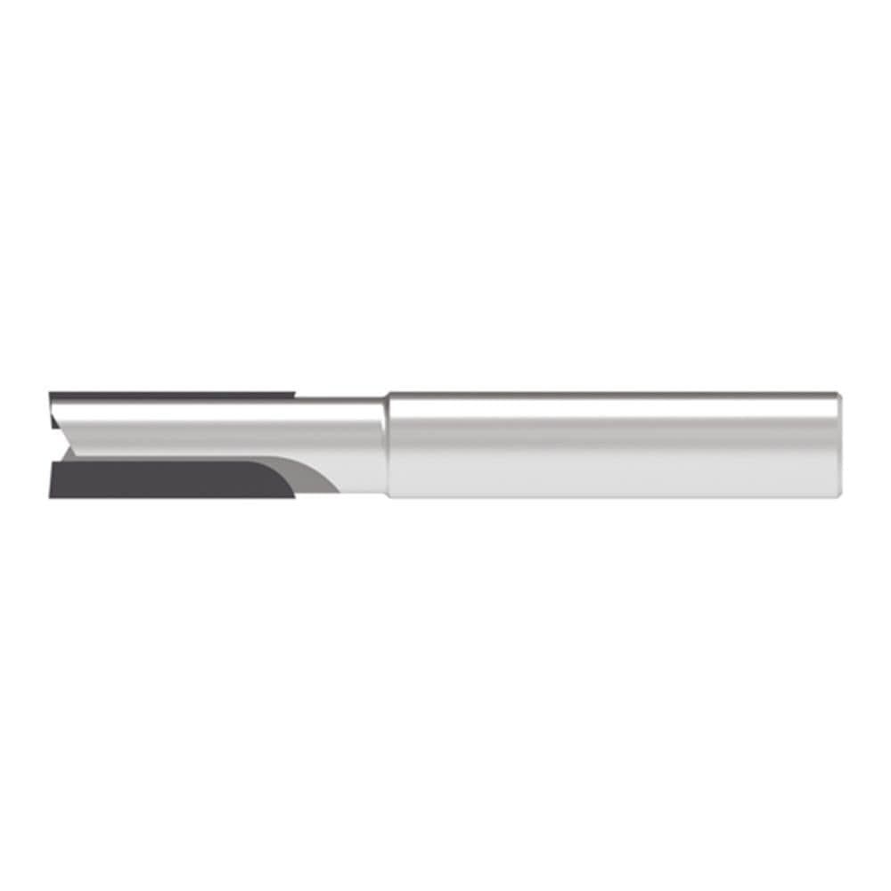 Corner Chamfer End Mill: 10.00 mm Dia, 20.00 mm LOC, 2 Flute, 0.10 mm Chamfer Width, Solid Carbide