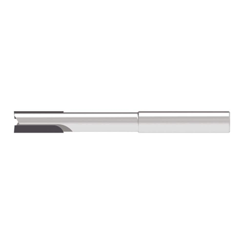 Corner Chamfer End Mill: 6.00 mm Dia, 12.00 mm LOC, 2 Flute, 0.10 mm Chamfer Width, Solid Carbide