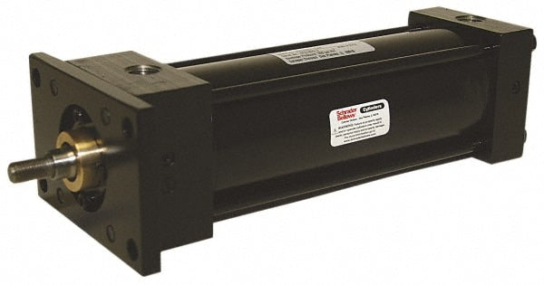 Double Acting Rodless Air Cylinder: 2" Bore, 4" Stroke, 250 psi Max, 3/8 NPTF Port, Head Rectangular Flange Mount