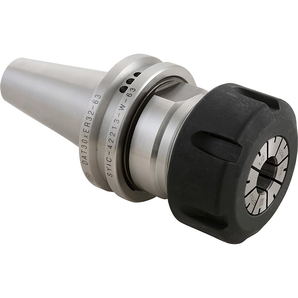 Collet Chuck: 1.10 to 21.00 mm Capacity, ER Collet, 50.00 mm Shank Dia