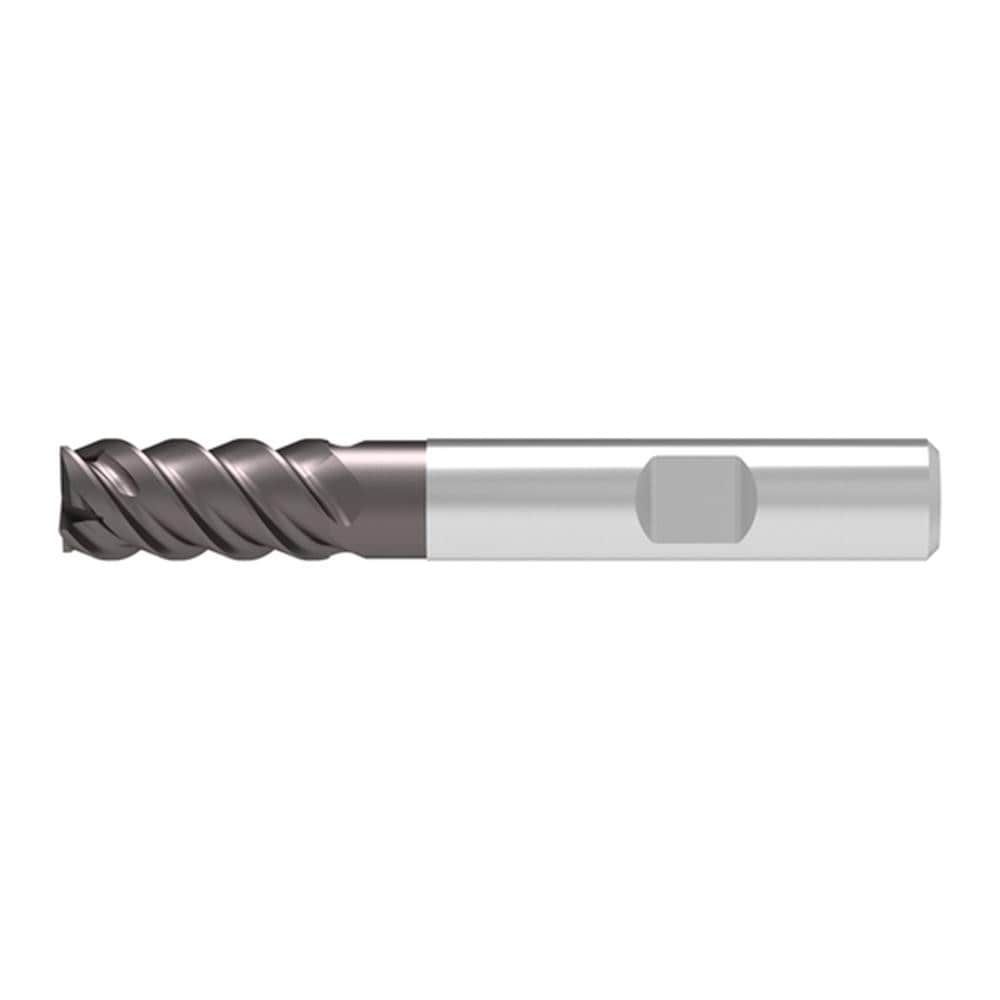 Corner Chamfer End Mill: 16.00 mm Dia, 32.00 mm LOC, 4 Flute, 0.15 mm Chamfer Width, Solid Carbide