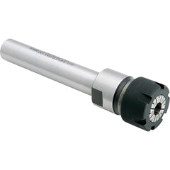 Collet Chuck: 0.0190 to 0.2810" Capacity, ER Collet, Straight Shank