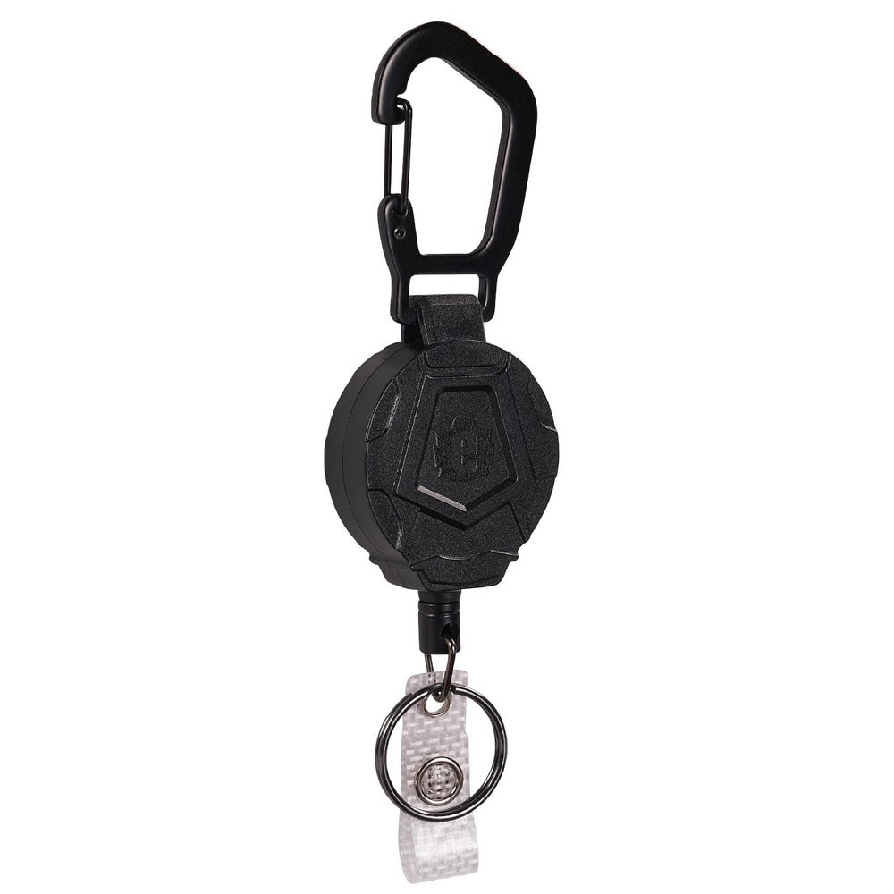 Badge Holders; Material: Vinyl; Horizontal/Vertical Holder: Vertical; Overall Length: 6.25; Color: Black