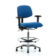 ESD Task Chair: Conductive Cloth, 36" Seat Height, Blue