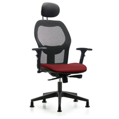 Mesh Office Task Chair: Vinyl, 23" Seat Height, Borscht