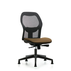 Mesh Office Task Chair: Vinyl, 23" Seat Height, Taupe