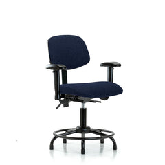 Task Chair Task Chair: Olefin, 25-3/4" Seat Height, Navy Blue