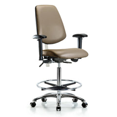 Clean Room Task Chair: Vinyl, 36" Seat Height, Taupe