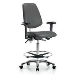 Clean Room Task Chair: Vinyl, 36" Seat Height, Carbon