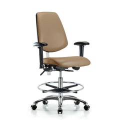 Clean Room Task Chair: Vinyl, 29" Seat Height, Taupe