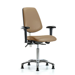 Clean Room Task Chair: Vinyl, 29" Seat Height, Taupe