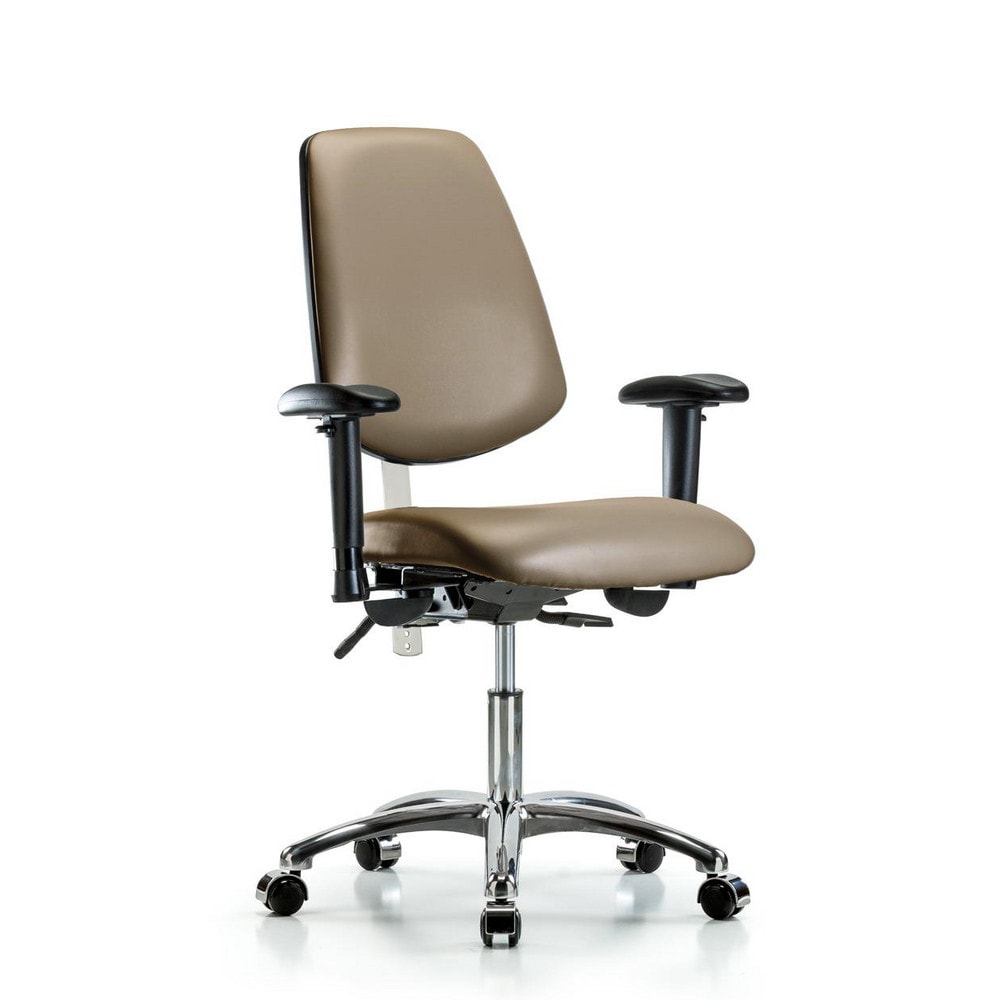 Clean Room Task Chair: Vinyl, 24" Seat Height, Taupe