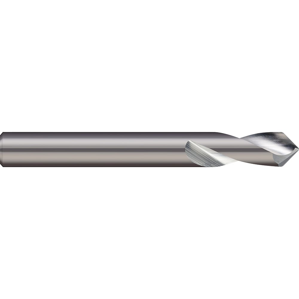 Spotting Drill:  90 &deg Point, Solid Carbide