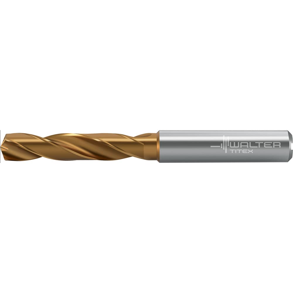 Screw Machine Length Drill Bit: 0.2638" Dia, 140 deg Point, Solid Carbide